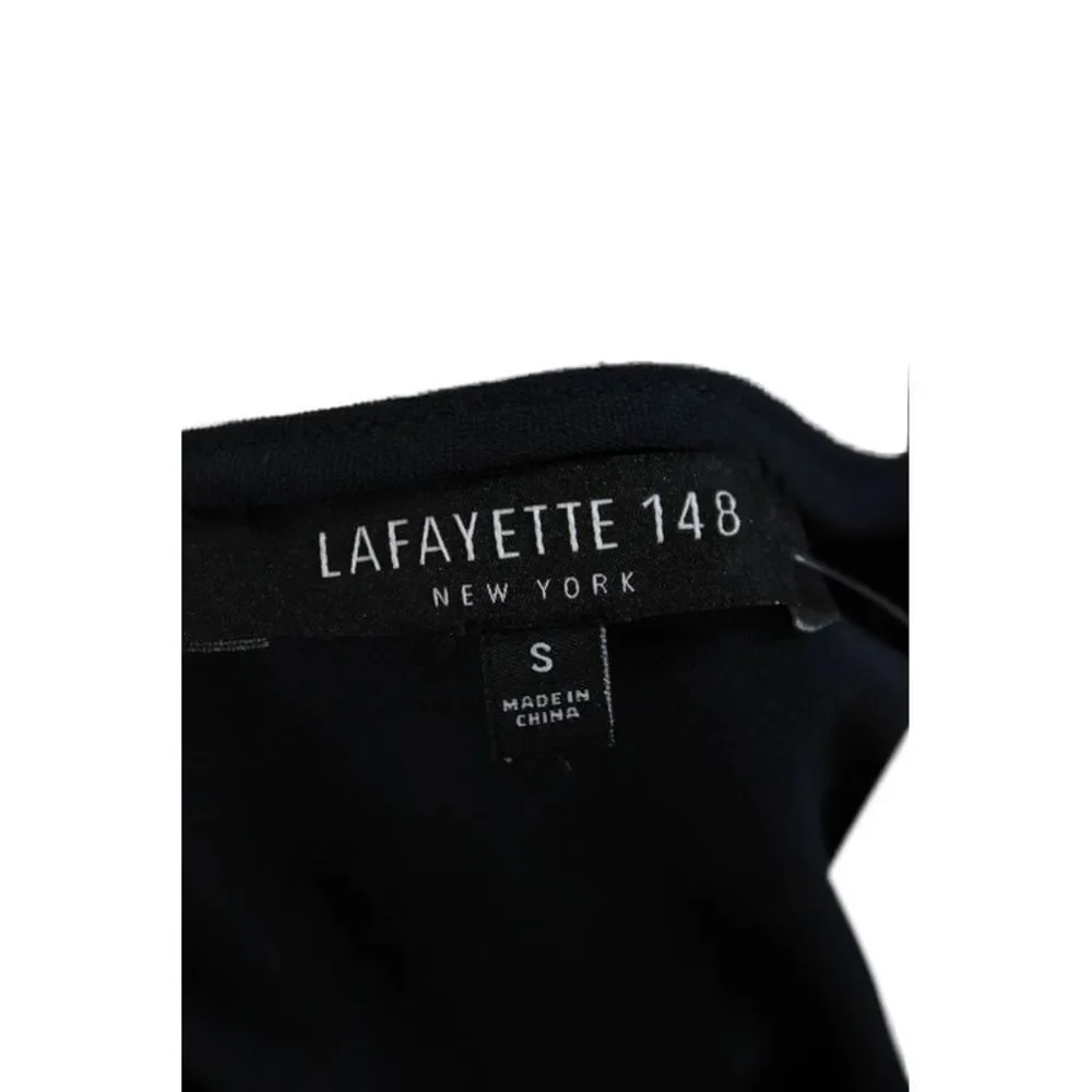 Lafayette 148 New York Womens Silk Abstract Print Blouse Multicolor Size S_5